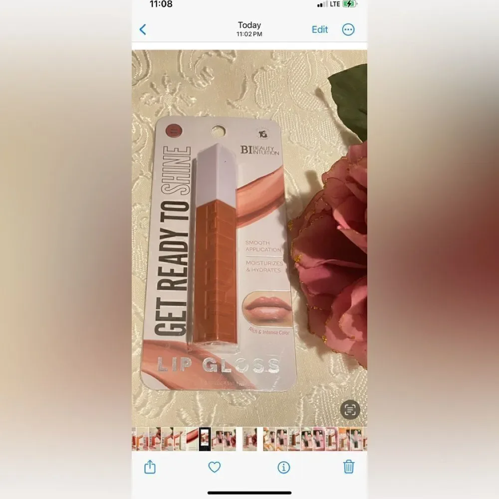 🛍️2 Beauty Intuition Natural Nude Lip Gloss 💄 & Big Bold Lashes Mascara 💥